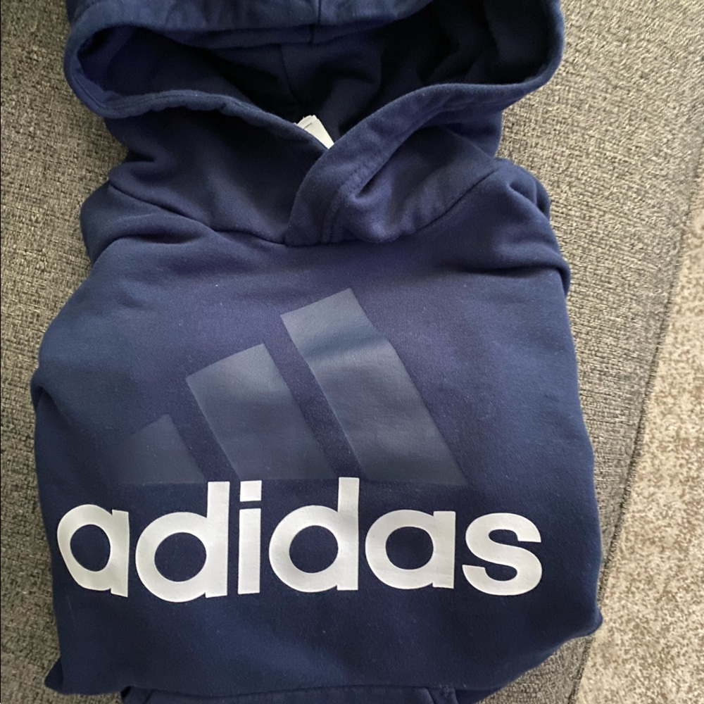 Navy blue adidas hoodie